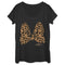 Women's Mickey & Friends Mickey & Minnie Mouse Cheetah Print Bow Signature Scoop Neck