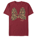 Men's Mickey & Friends Mickey & Minnie Mouse Cheetah Print Bow Signature T-Shirt