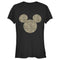 Junior's Mickey & Friends Mickey & Mickey Mouse Cheetah Print Classic Ears T-Shirt