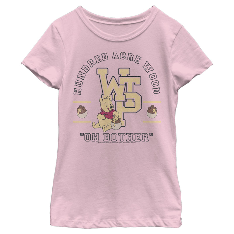 Girl's Winnie the Pooh Bear Collegiate T-Shirt