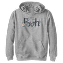 Boy's Winnie the Pooh Retro Floral Logo Pull Over Hoodie