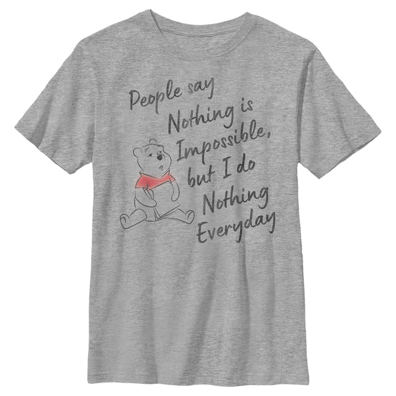 Boy's Winnie the Pooh I Do Nothing Everyday T-Shirt