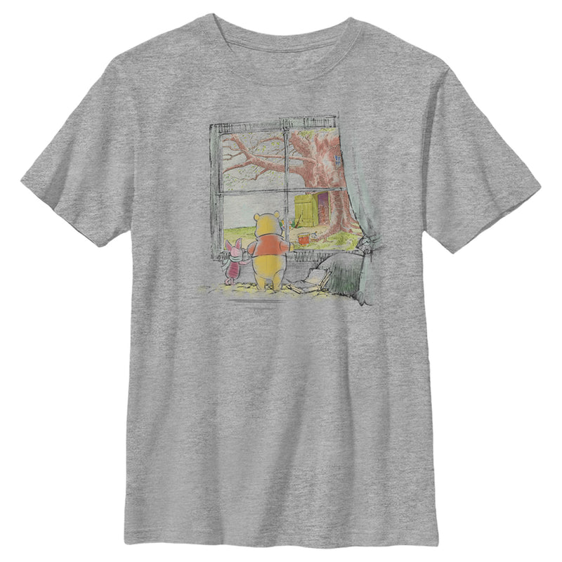 Boy's Winnie the Pooh Window Watching T-Shirt