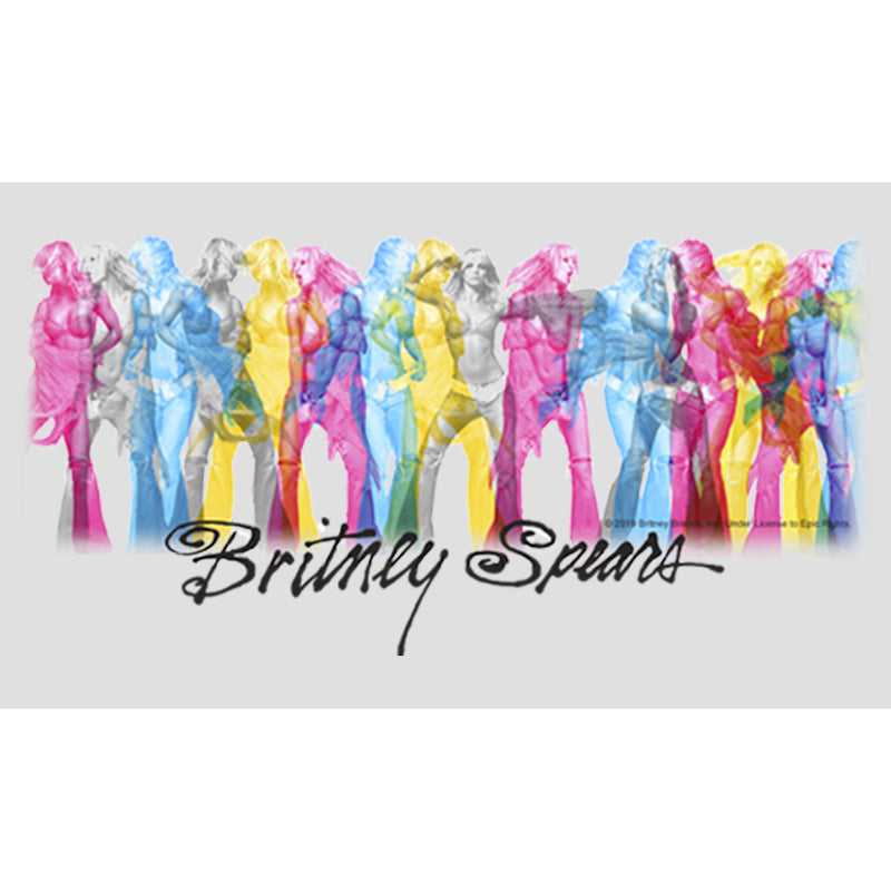 Women's Britney Spears Rainbow on Stage Racerback Tank Top