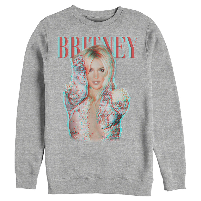 Men's Britney Spears Pop Star Glitch Sweatshirt