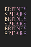 Junior's Britney Spears Name Stack Festival Muscle Tee