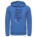 Men's NSYNC Band Name Stack Pull Over Hoodie
