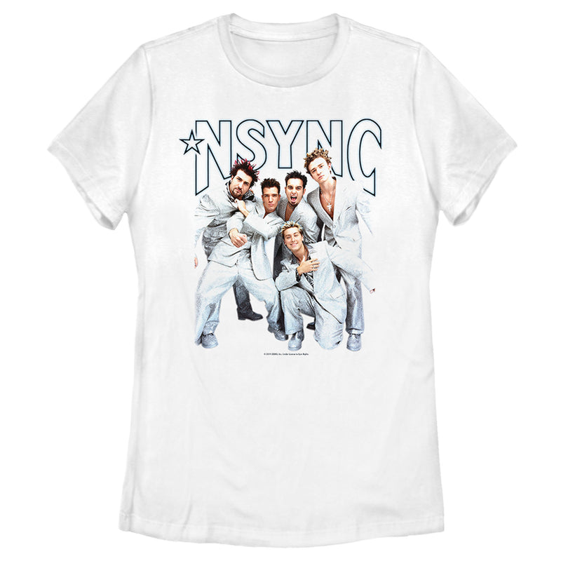 Women's NSYNC Iconic White Suits T-Shirt