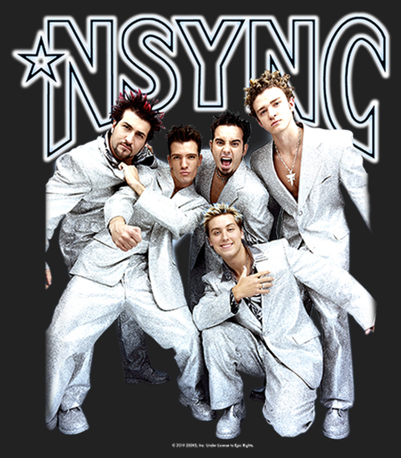 Junior's NSYNC Iconic White Suits Festival Muscle Tee