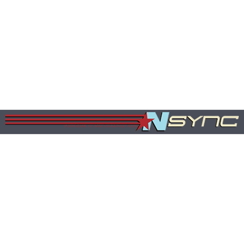 Women's NSYNC Retro Band Stripe Racerback Tank Top