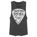 Junior's Twisted Sister Guitar Pick Logo Festival Muscle Tee