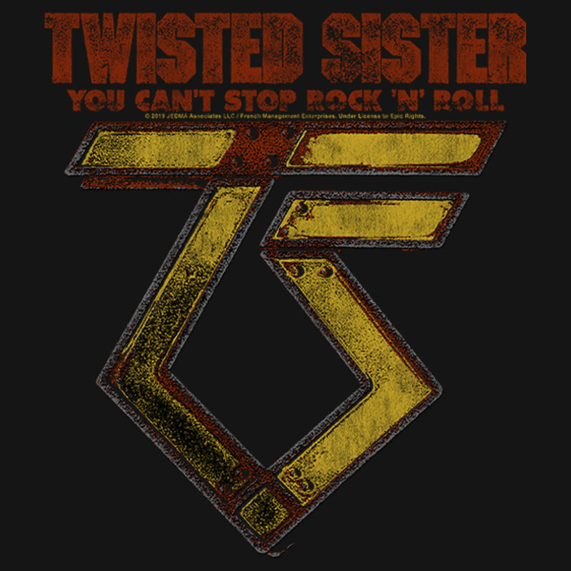 Men's Twisted Sister You Can't Stop Rock 'N' Roll Long Sleeve Shirt