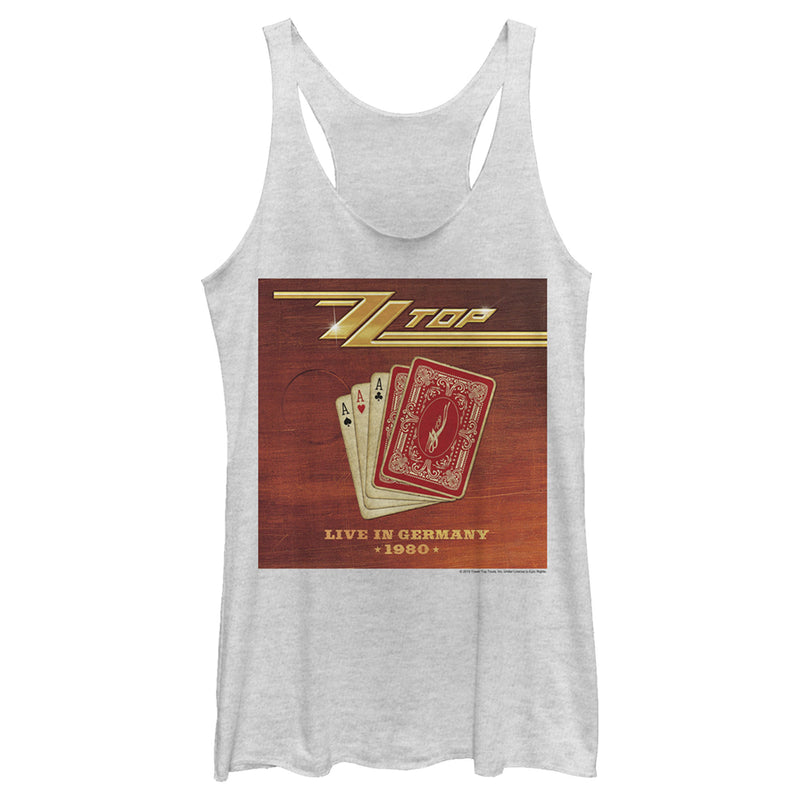 Women's ZZ TOP Live in Germany Racerback Tank Top