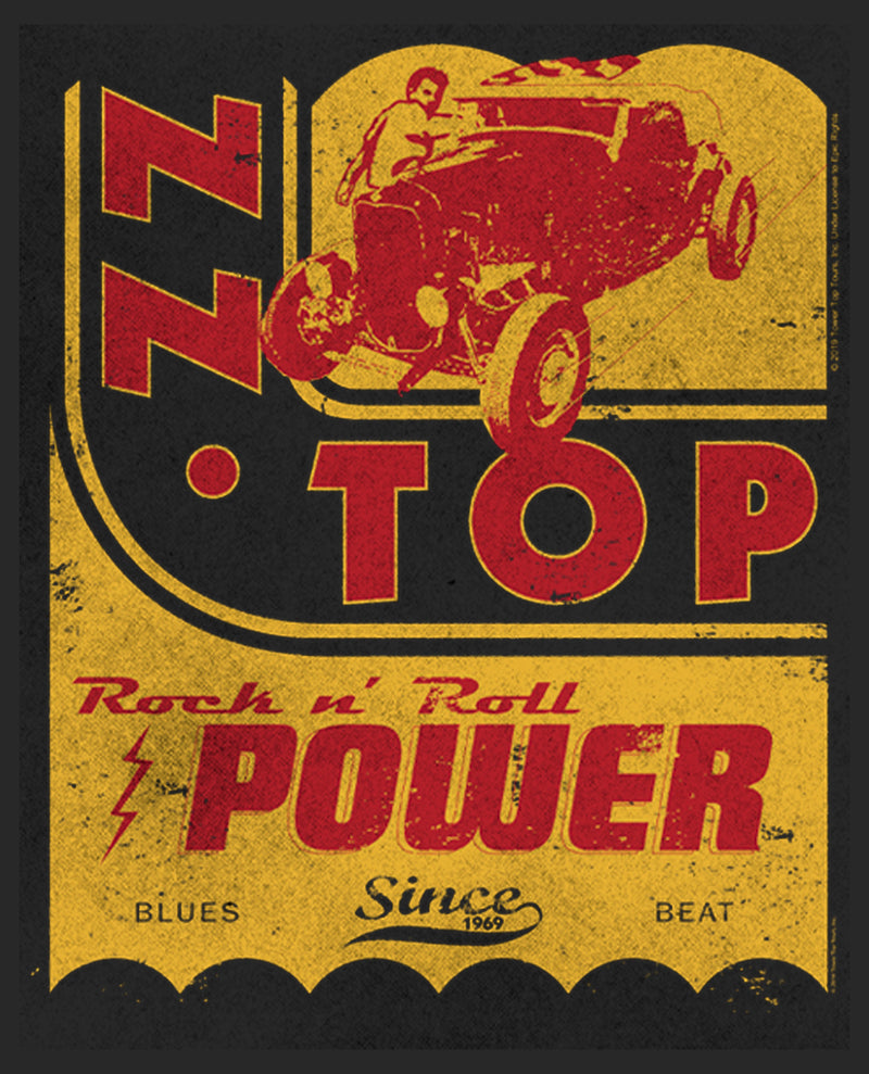 Women's ZZ TOP Rock n Roll Power T-Shirt