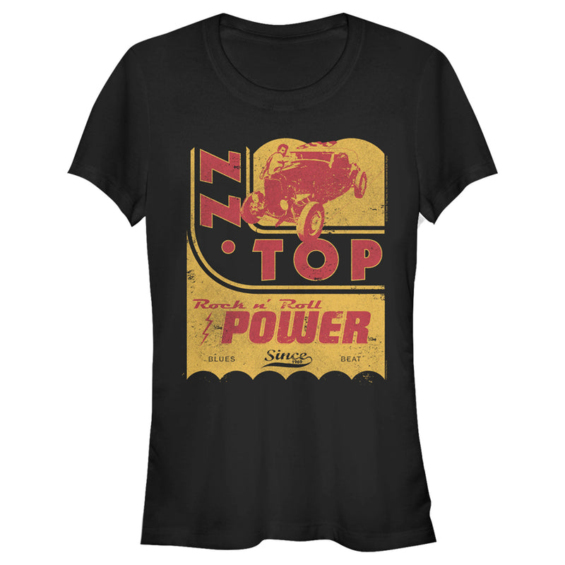 Junior's ZZ TOP Rock n Roll Power T-Shirt