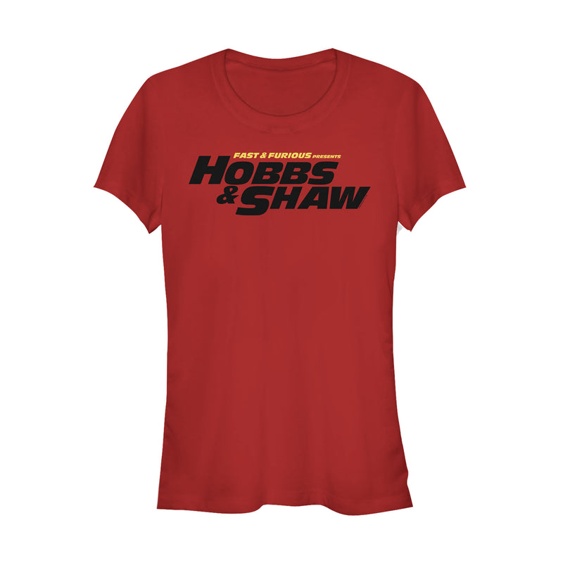 Junior's Fast & Furious Hobbs & Shaw Logo T-Shirt