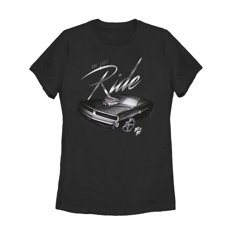 Women's Fast & Furious One Last Ride Cursive T-Shirt