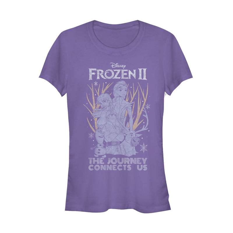 Junior's Frozen 2 Vintage Journey Connects T-Shirt