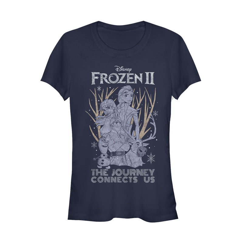 Junior's Frozen 2 Vintage Journey Connects T-Shirt