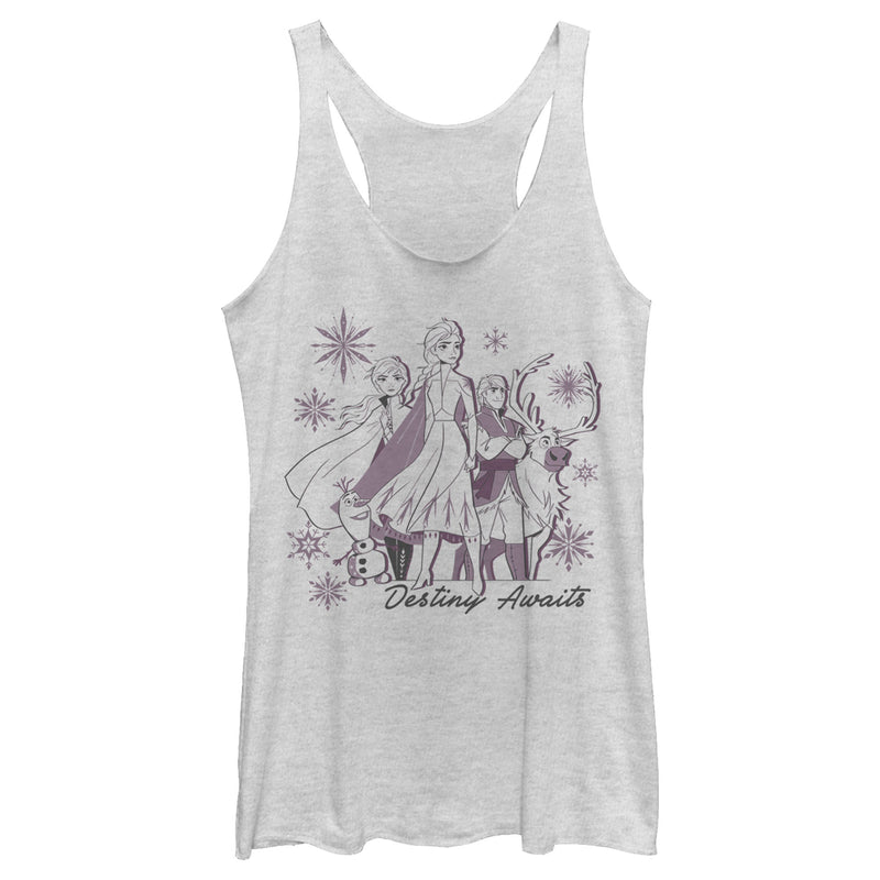 Women's Frozen 2 Destiny Awaits Friends Racerback Tank Top