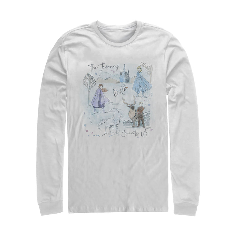 Men's Frozen 2 Journey Watercolor Long Sleeve Shirt