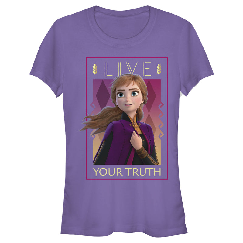 Junior's Frozen 2 Live Your Truth Poster T-Shirt