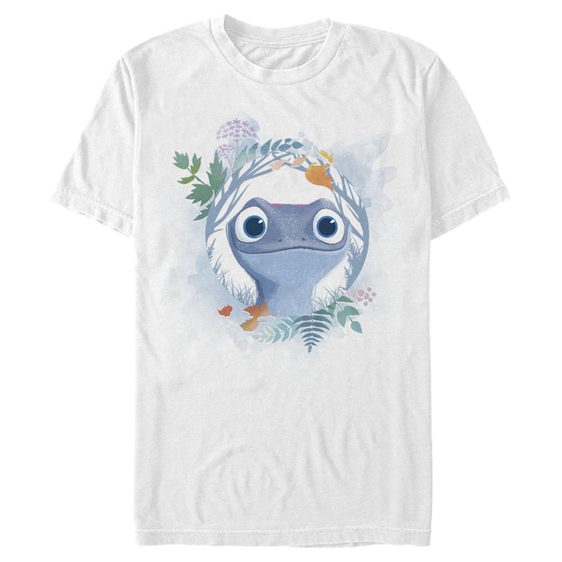 Men's Frozen 2 Bruni The Salamander Watercolor Portrait T-Shirt