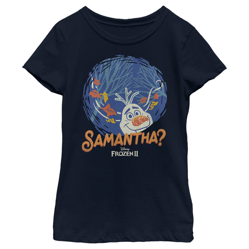 Girl's Frozen 2 Frozen 2 Olaf Samantha T-Shirt