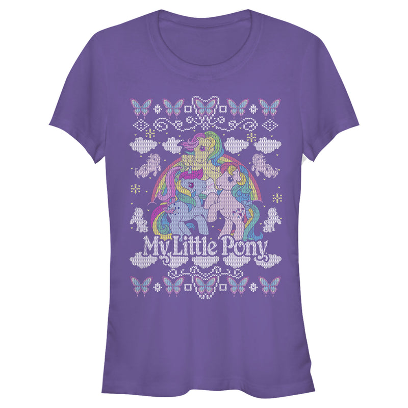 Junior's My Little Pony Ugly Christmas Friends T-Shirt