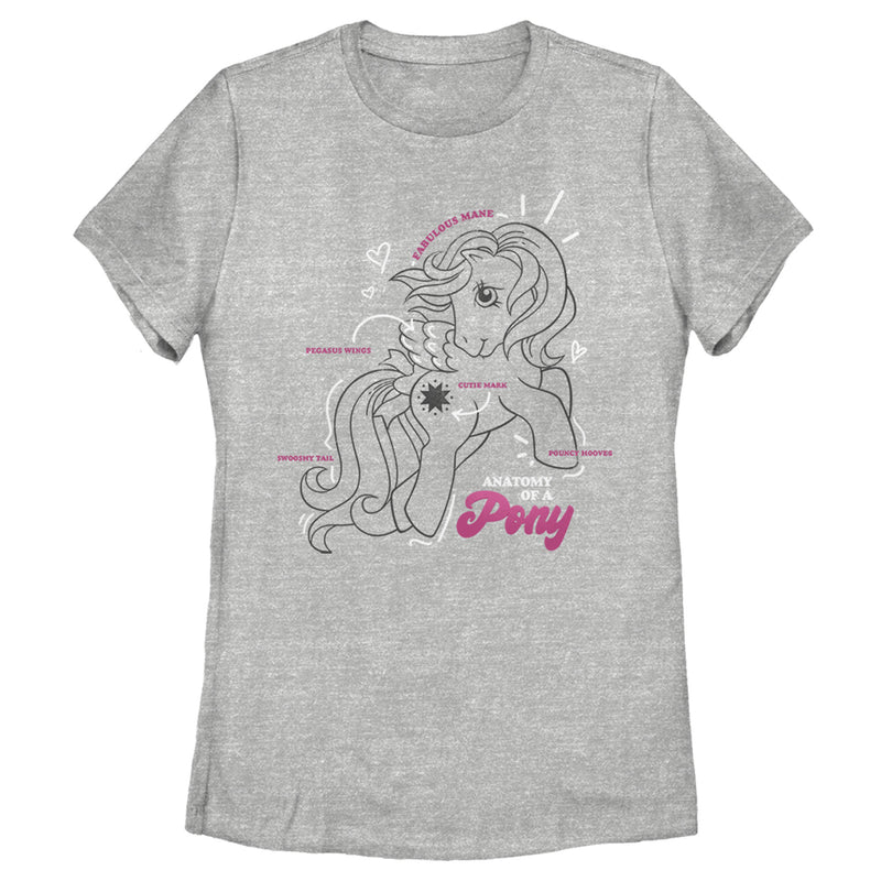 Women's My Little Pony Cute Anatomy Lesson T-Shirt