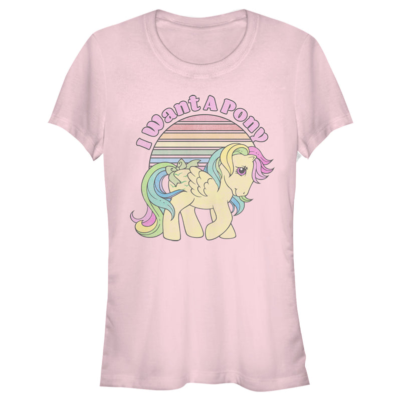 Junior's My Little Pony Skydancer Want a Pony T-Shirt