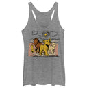 Women's Lion King Best Friends Cartoon Racerback Tank Top