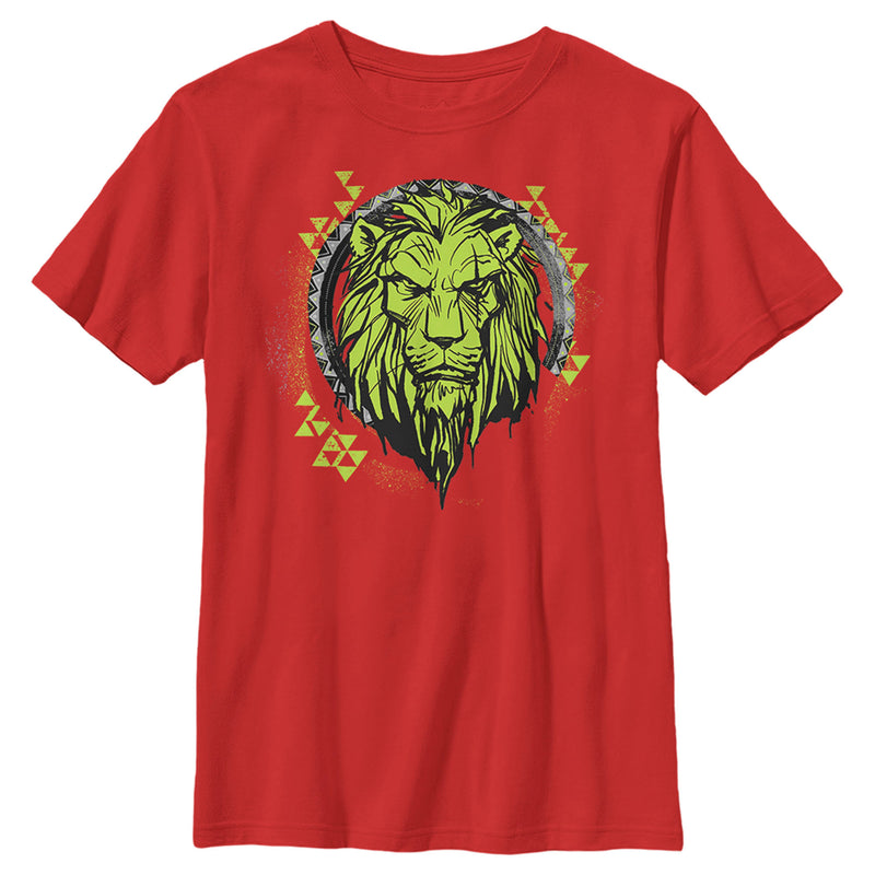 Boy's Lion King Geometric Scar Emblem T-Shirt