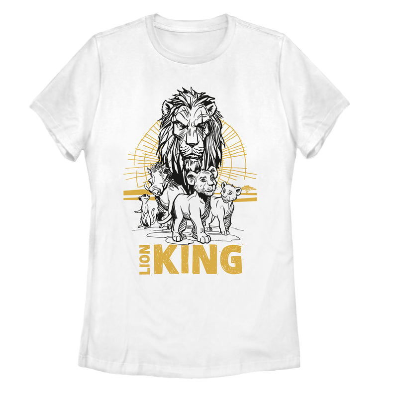 Women's Lion King Savannah Sunset Crew T-Shirt