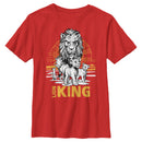 Boy's Lion King Savannah Sunset Crew T-Shirt