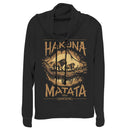 Junior's Lion King Hakuna Matata Jungle Trio Cowl Neck Sweatshirt