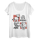 Women's Lion King Good to Be King Scoop Neck