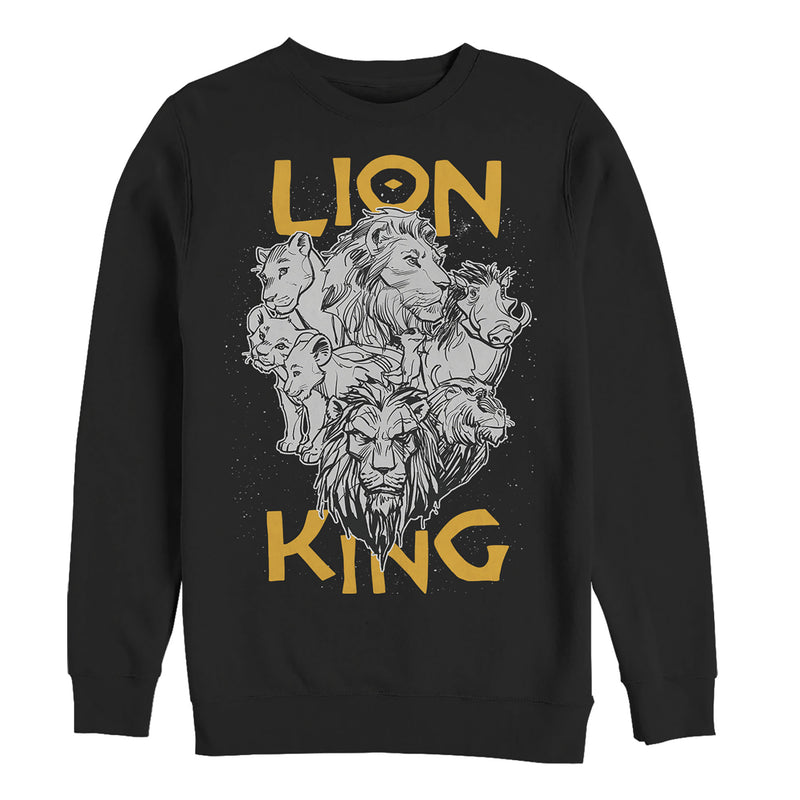 Men's Lion King Animal Kingdom Crew Sweatshirt