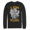 Men's Lion King Animal Kingdom Crew Long Sleeve Shirt