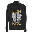 Junior's Lion King Animal Kingdom Crew Cowl Neck Sweatshirt