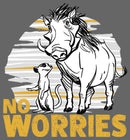 Girl's Lion King No Worries Besties T-Shirt