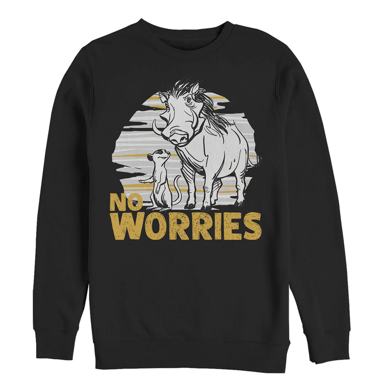 Men's Lion King No Worries Besties Sweatshirt