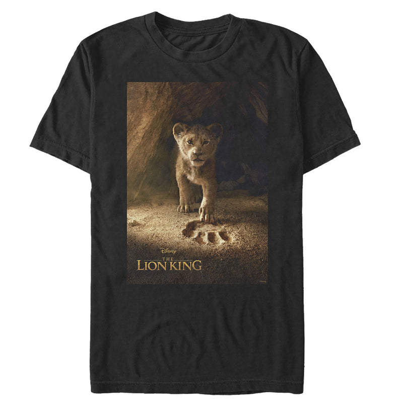 Men's Lion King Simba Paw Movie Poster T-Shirt
