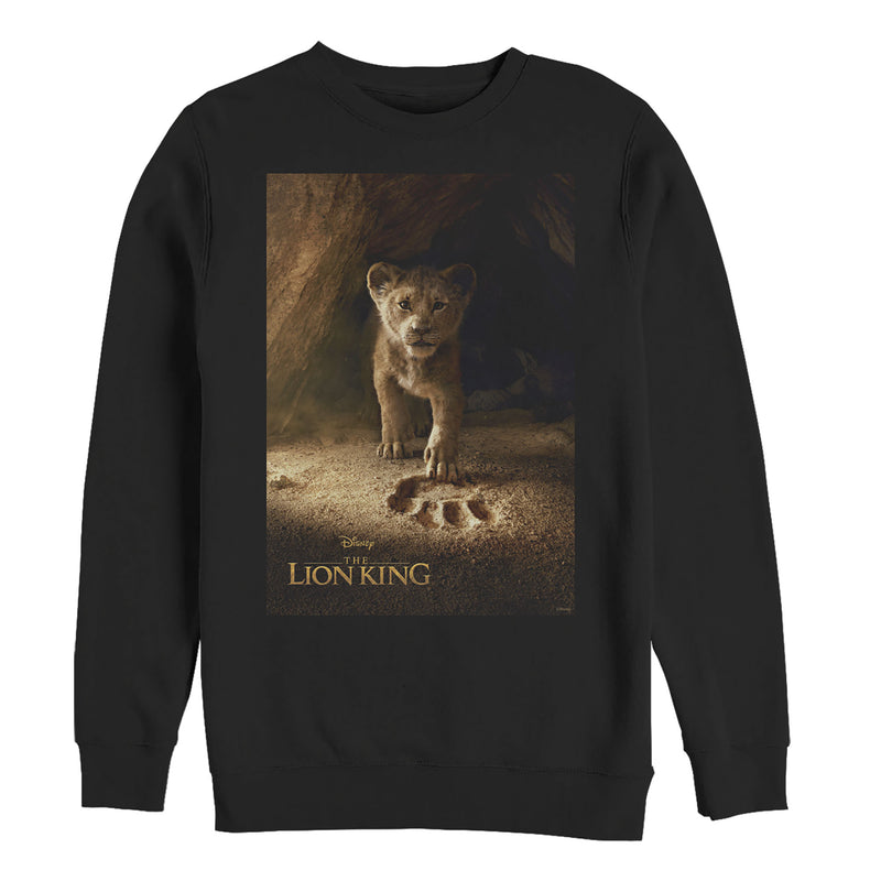 Men's Lion King Simba Paw Movie Poster Sweatshirt