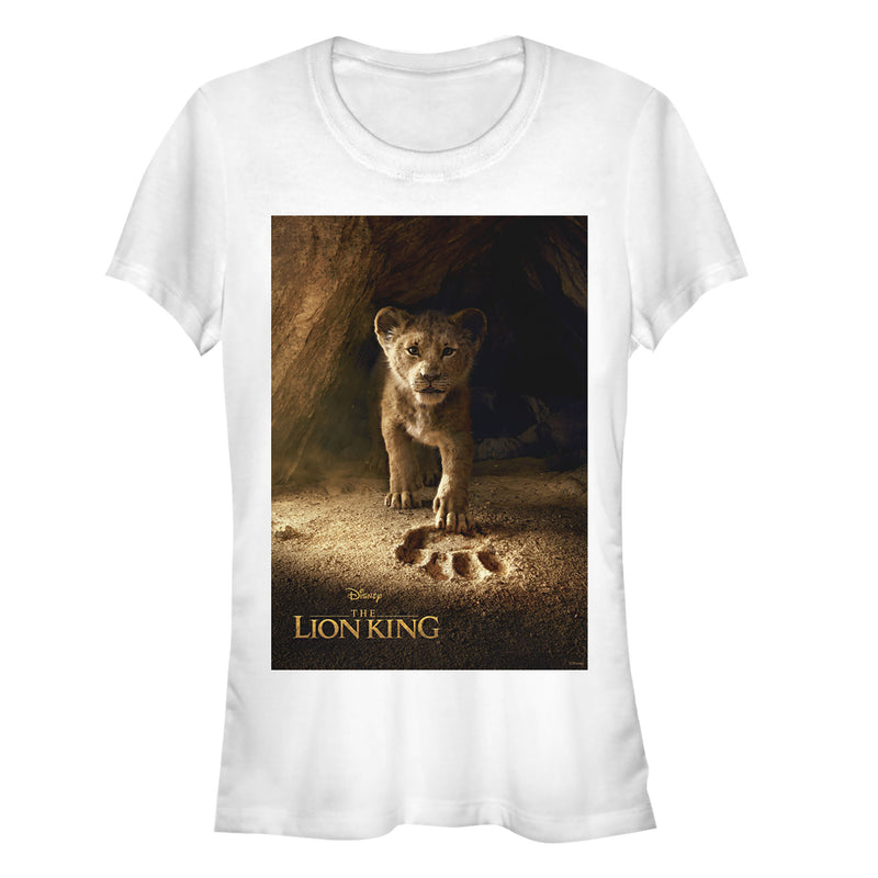 Junior's Lion King Simba Paw Movie Poster T-Shirt