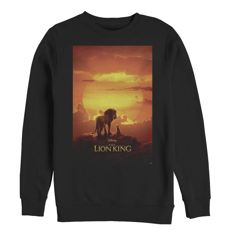 Men's Lion King Pride Rock Movie Poster Sweatshirt