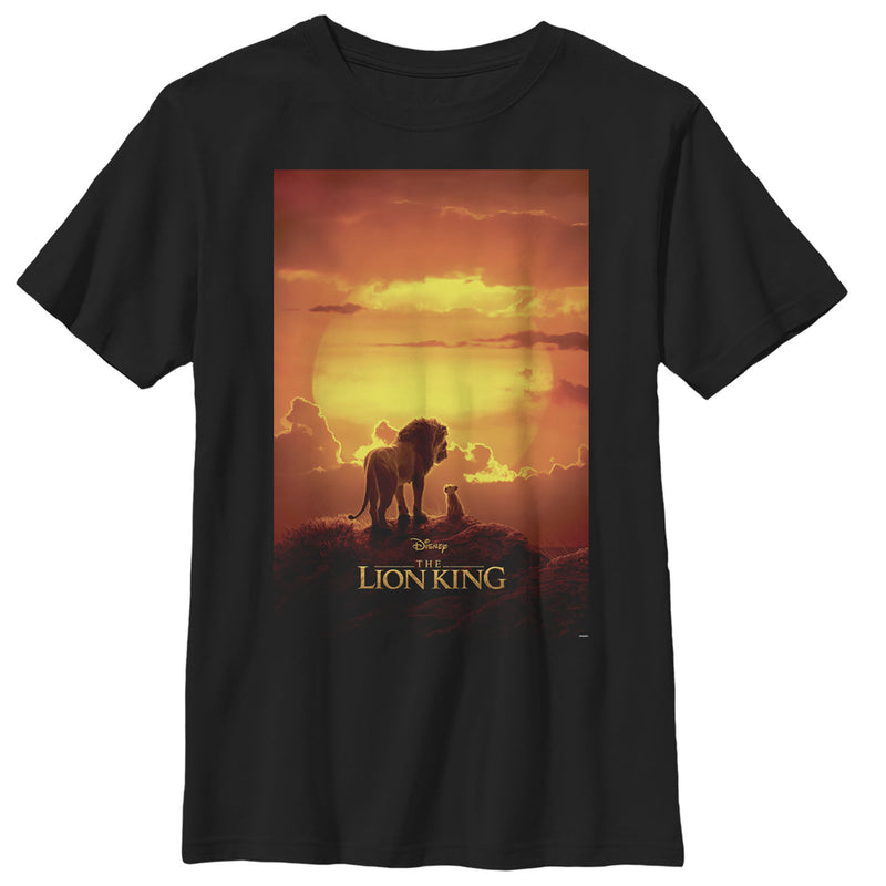 Boy's Lion King Pride Rock Movie Poster T-Shirt