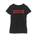 Girl's Marvel Avengers: Endgame Bold Avenger Title T-Shirt