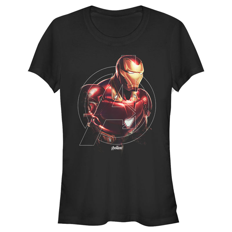 Junior's Marvel Avengers: Endgame Iron Man Portrait T-Shirt