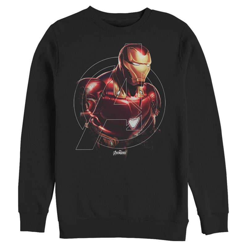 Men's Marvel Avengers: Endgame Iron Man Portrait Sweatshirt